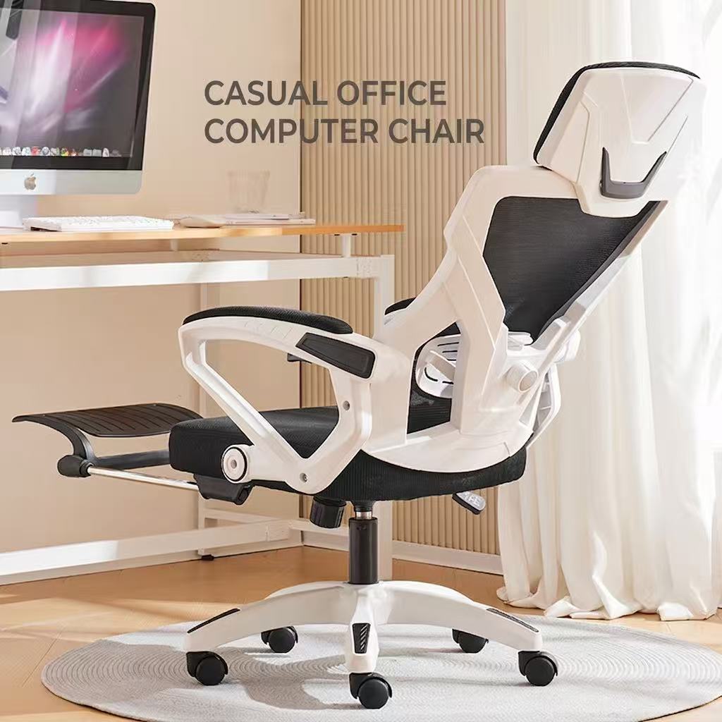 Footrest Under Desk - Ergonomiczne krzesło gamingowe biurowe z podnóżkiem,