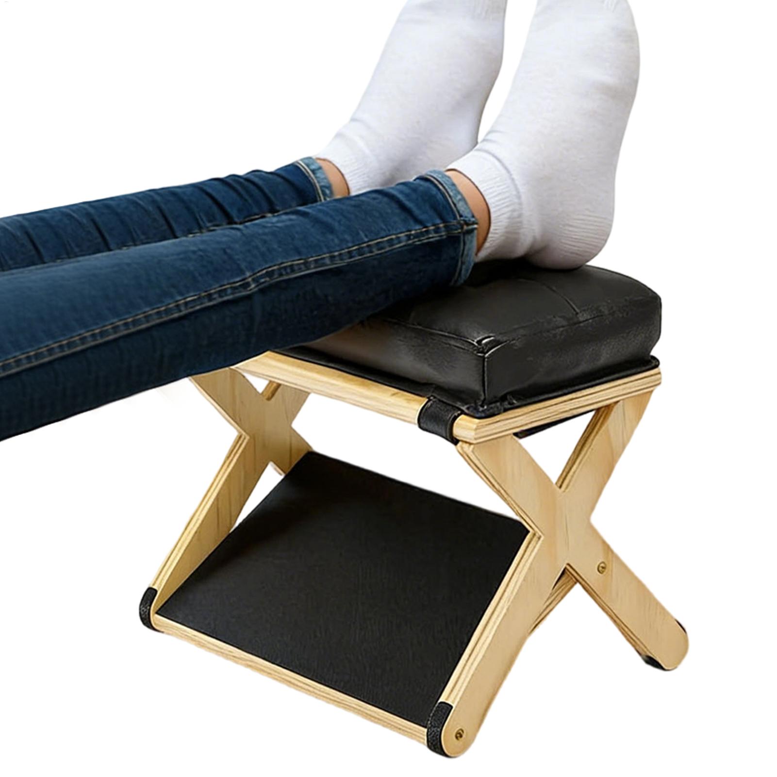 Footrest Under Desk - Podnóżek pod biurko drewniany dwuwarstwowy antypoślizgowy